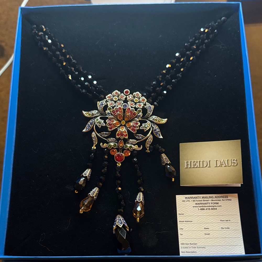 Heidi Daus Multicolor Floral Necklace